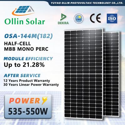 144 el mono panel solar 550W 560W 570W 580W 590W 600W del módulo de la célula 182m m 10bb